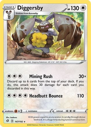 Diggersby  - Reverse Holofoil  - Rare