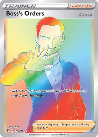 Boss's Orders (Secret) 200/192  - Holofoil  - Secret Rare