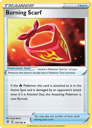 Burning Scarf 155  - Reverse Holofoil  - Uncommon