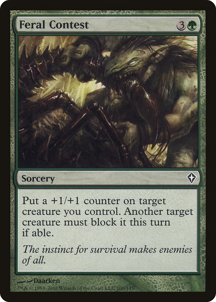 Feral Contest (WWK-100)  Foil