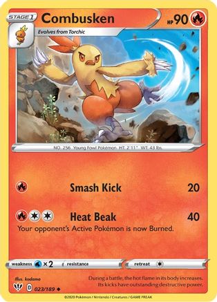 Combusken 023  - Reverse Holofoil  - Uncommon