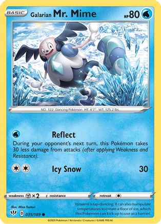 Galarian Mr. Mime 035  - Reverse Holofoil  - Common