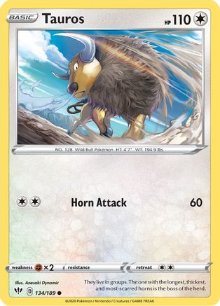 Tauros 134  - Reverse Holofoil  - Common