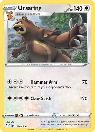 Ursaring 139  - Reverse Holofoil  - Uncommon