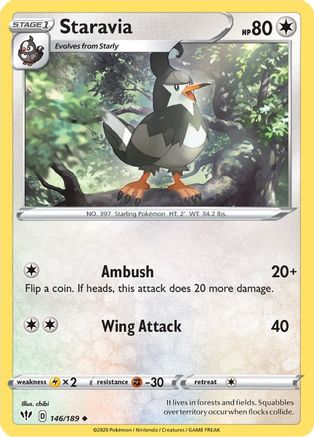 Staravia 146  - Reverse Holofoil  - Uncommon