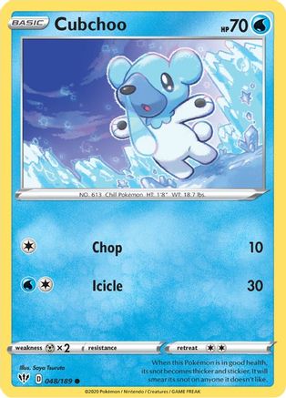 Cubchoo 048  - Reverse Holofoil  - Common