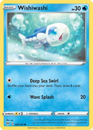 Wishiwashi 050  - Reverse Holofoil  - Common