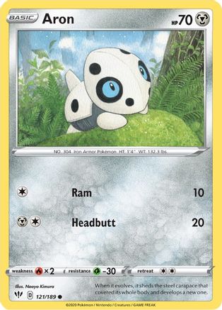 Aron 121  - Reverse Holofoil  - Common