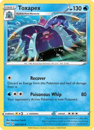 Toxapex 052  - Reverse Holofoil  - Uncommon