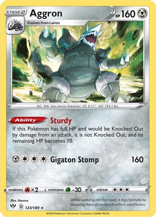 Aggron 123  - Holofoil  - Holo Rare