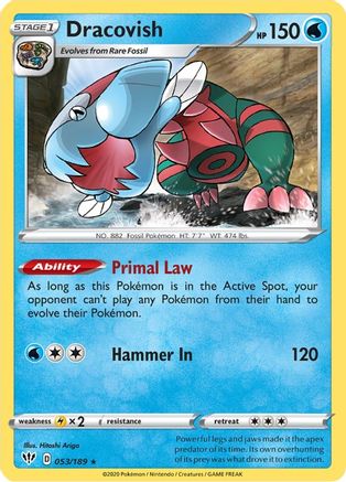 Dracovish 053  - Reverse Holofoil  - Holo Rare