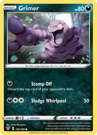 Grimer 100  - Reverse Holofoil  - Common