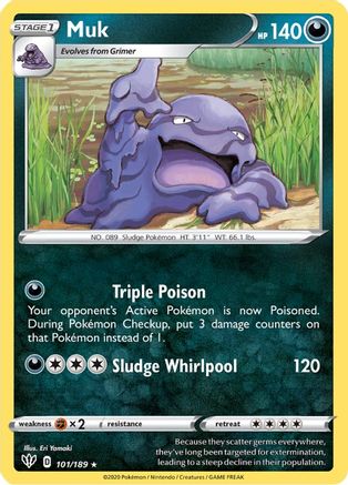 Muk 101  - Reverse Holofoil  - Rare