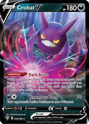 Crobat V 104  - Holofoil  - Ultra Rare