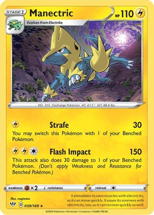 Manectric 059  - Reverse Holofoil  - Rare
