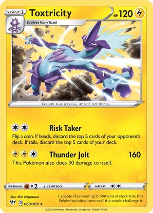 Toxtricity 063  - Reverse Holofoil  - Holo Rare