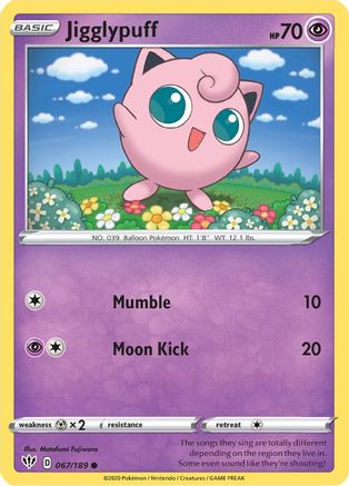 Jigglypuff 067  - Reverse Holofoil  - Common