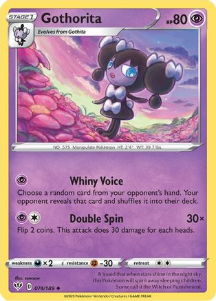 Gothorita 074  - Reverse Holofoil  - Uncommon