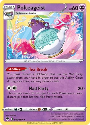 Polteageist 083  - Reverse Holofoil  - Uncommon