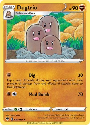 Dugtrio 085  - Reverse Holofoil  - Uncommon