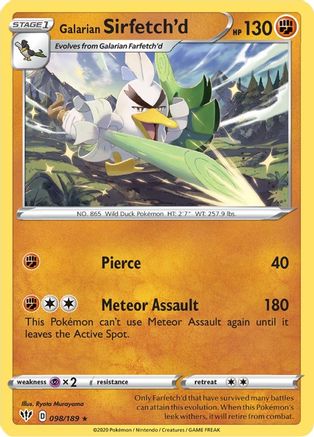 Galarian Sirfetch'd 098   - Rare