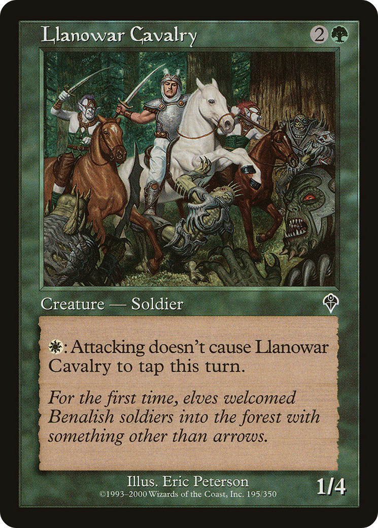 Llanowar Cavalry (INV-195)  Foil