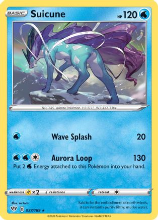 Suicune - 37/189 - Rare