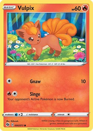 Vulpix - 006/073 - Common - Reverse Holo