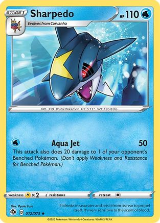 Sharpedo - 012/073 - Uncommon - Reverse Holo