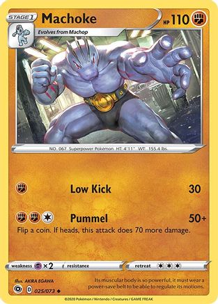 Machoke - 025/073 - Uncommon - Reverse Holo