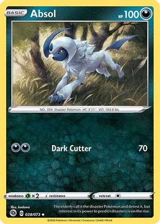 Absol - 038/073 - Uncommon - Reverse Holo