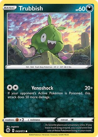 Trubbish - 043/073 - Common - Reverse Holo