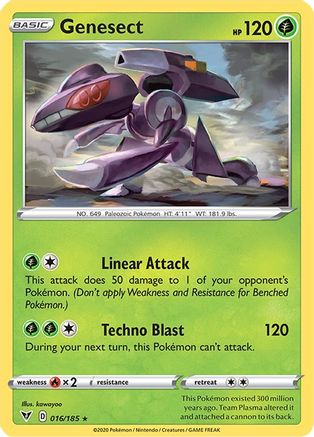 Genesect 016  - Reverse Holofoil  - Holo Rare