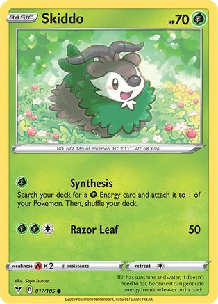 Skiddo 017  - Reverse Holofoil  - Common