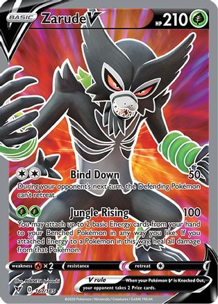Zarude V (Full Art) 167  - Holofoil  - Ultra Rare