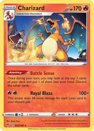 Charizard 025  - Reverse Holofoil  - Rare