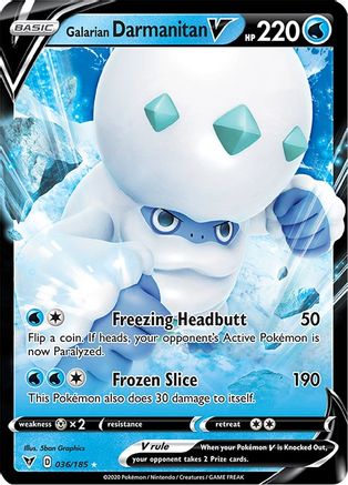Galarian Darmanitan V 036  - Holofoil  - Ultra Rare