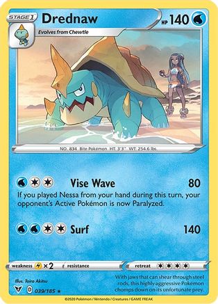 Drednaw 039  - Reverse Holofoil  - Rare