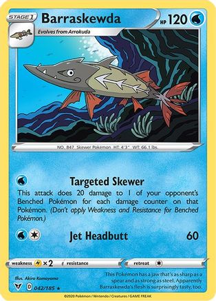 Barraskewda 042  - Reverse Holofoil  - Rare