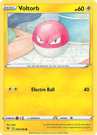 Voltorb 045  - Reverse Holofoil  - Common