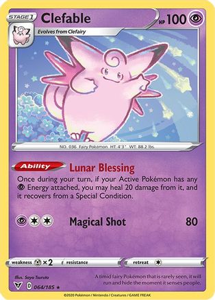 Clefable 064  - Reverse Holofoil  - Rare