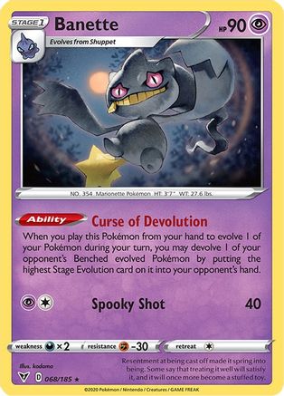 Banette 068  - Reverse Holofoil  - Rare