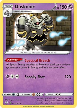 Dusknoir 071  - Holofoil  - Holo Rare