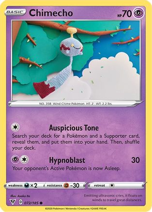 Chimecho 072  - Reverse Holofoil  - Common