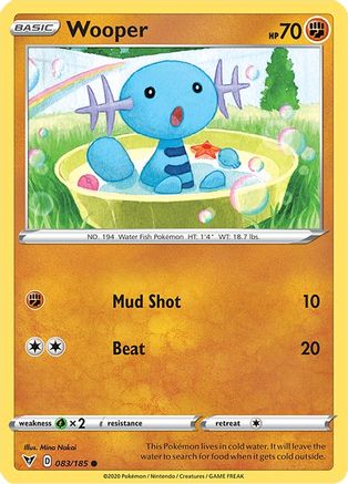 Wooper 083  - Reverse Holofoil  - Common