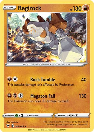 Regirock 089  - Holofoil  - Holo Rare