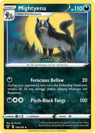 Mightyena 104  - Reverse Holofoil  - Uncommon