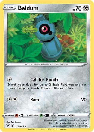 Beldum 116  - Reverse Holofoil  - Common