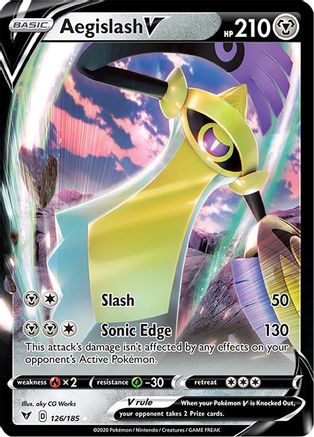 Aegislash V 126  - Holofoil  - Ultra Rare