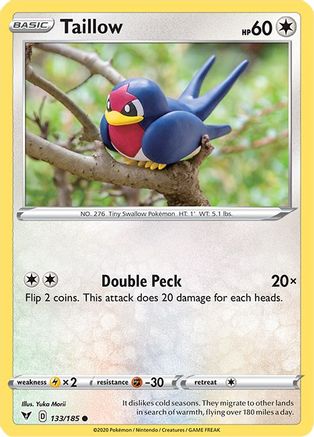 Taillow 133  - Reverse Holofoil  - Common